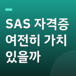 SAS 자격증 여전히 가치 있을까