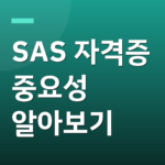 SAS 자격증 중요성 알아보기
