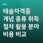 테솔자격증 개념 종류 취득 절차 활용 분야 비용 비교