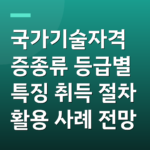 국가기술자격증종류 등급별 특징 취득 절차 활용 사례 전망