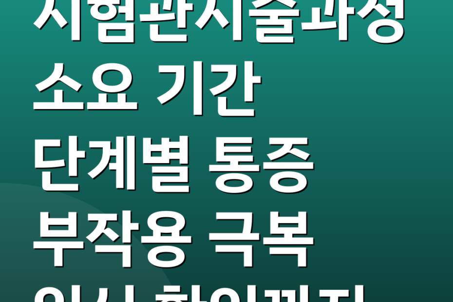 시험관시술과정 소요 기간 단계별 통증 부작용 극복 임신 확인까지